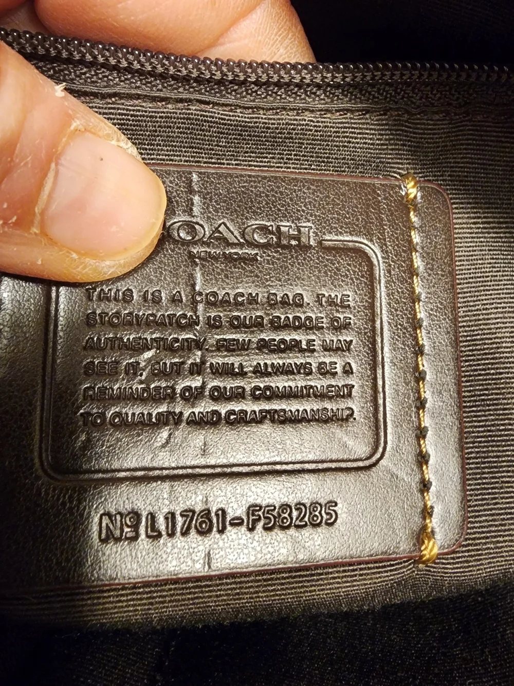 Coach Signature Canvas Zip File Crossbody Bag